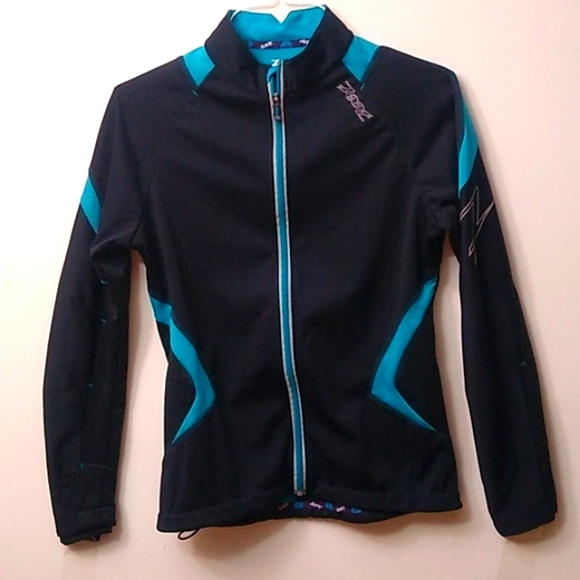 Zoot Sports Ultra WRKS Nano Thermocell Jacket, Black/Reef, M - Picture 3 of 14